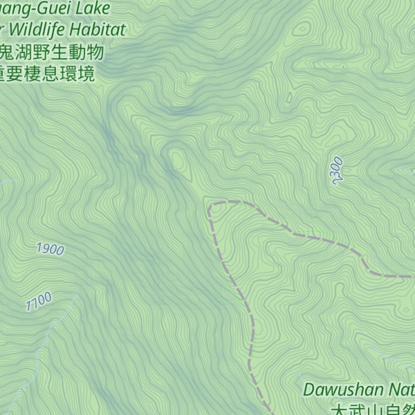 Map of Mt. Wutou