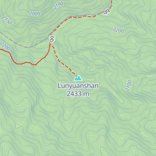 Map of Lunyuanshan