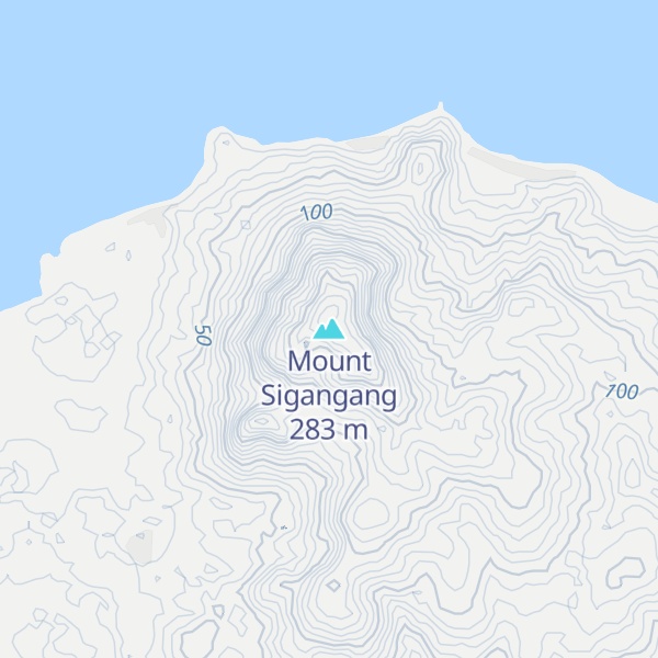 Map of Mount Sigangang
