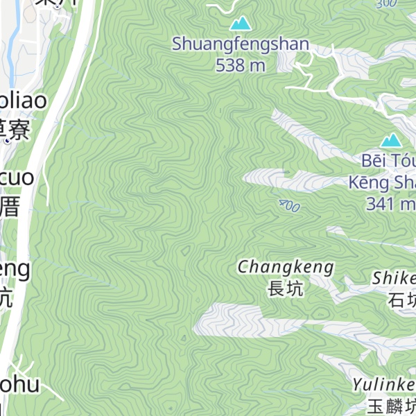 Map of Sanjiaoshanbeifeng