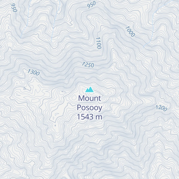 Map of Mount Posooy