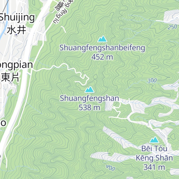 Map of Shuangfengshan
