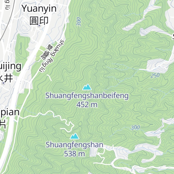 Map of Shuangfengshanbeifeng