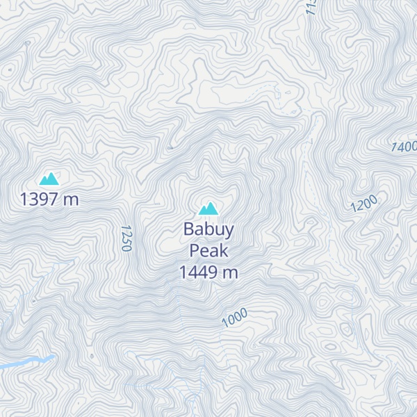 Map of Babuy Peak