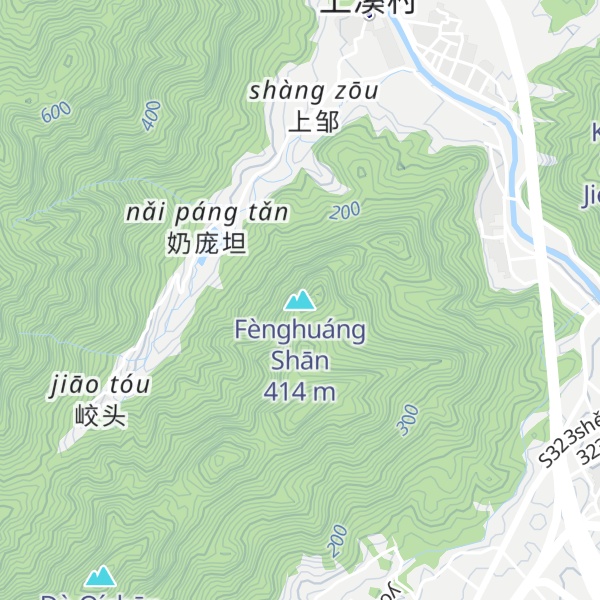 Map of Fènghuáng Shān