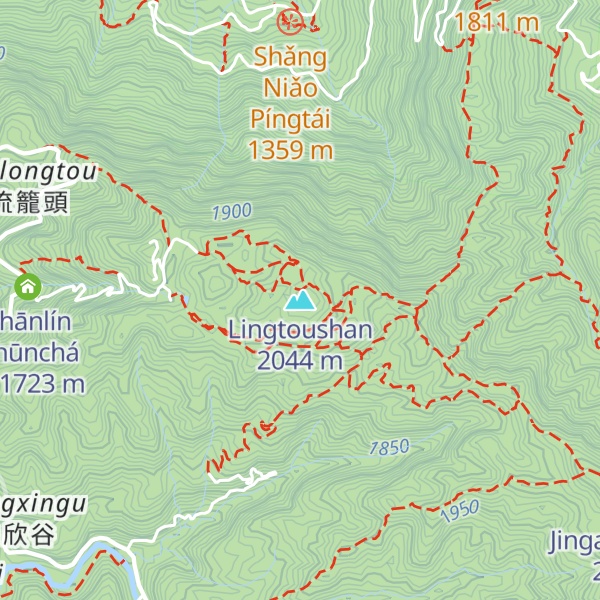 Map of Lingtoushan