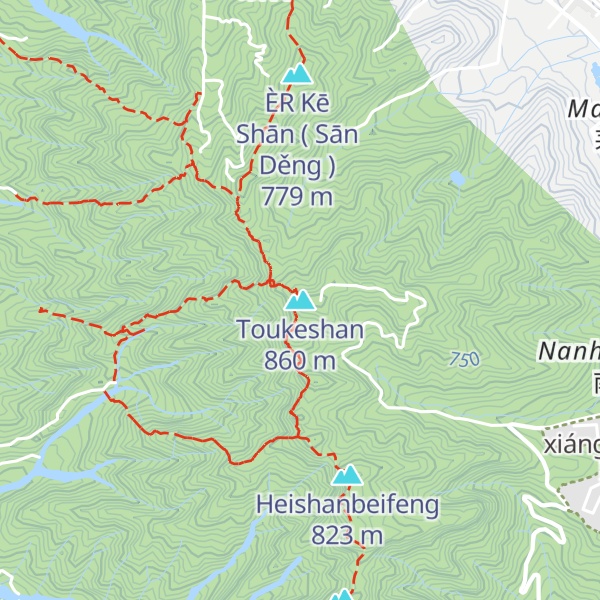 Map of Toukeshan