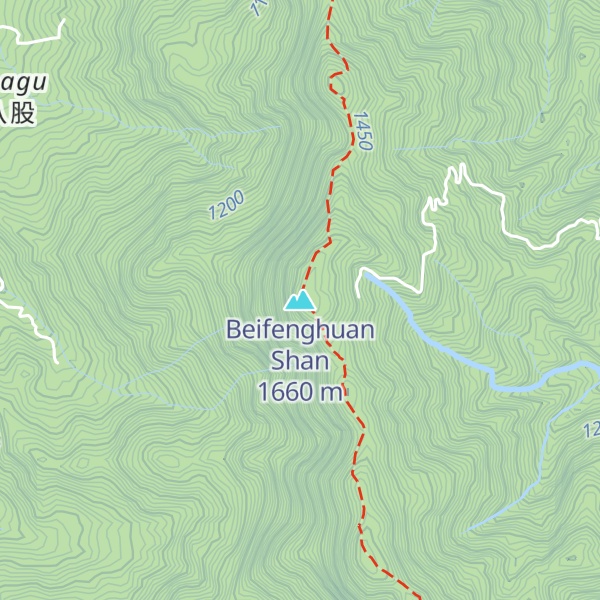 Map of Beifenghuan Shan