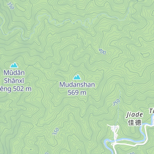 Map of Mudanshan