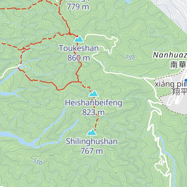 Map of Heishanbeifeng