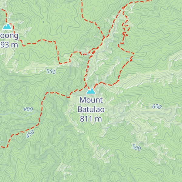 Map of Mount Batulao