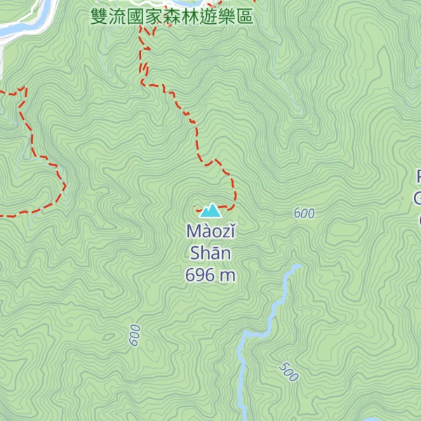 Map of Màozǐ Shān