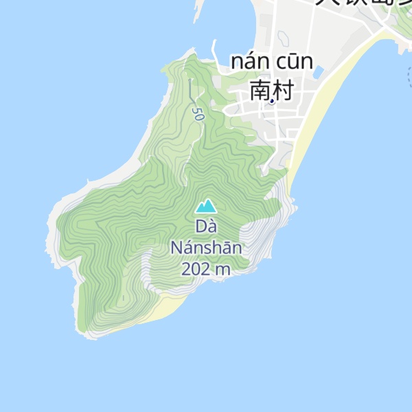 Map of Dà Nánshān