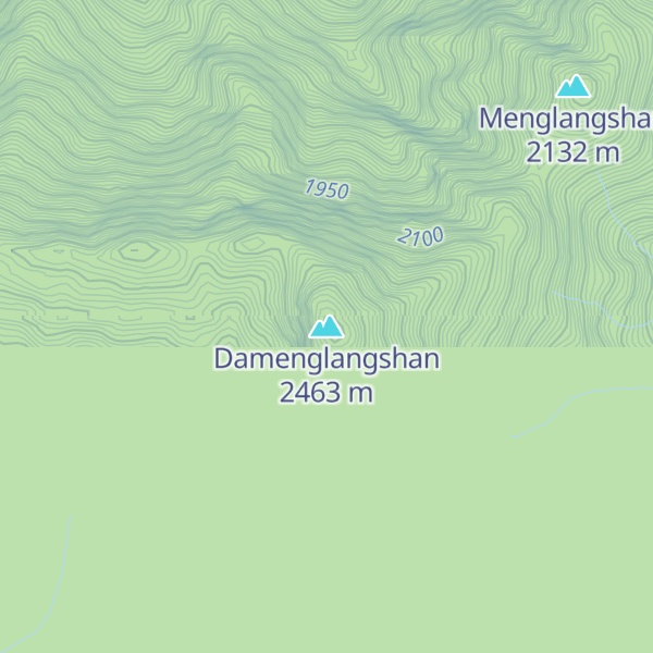 Map of Damenglangshan