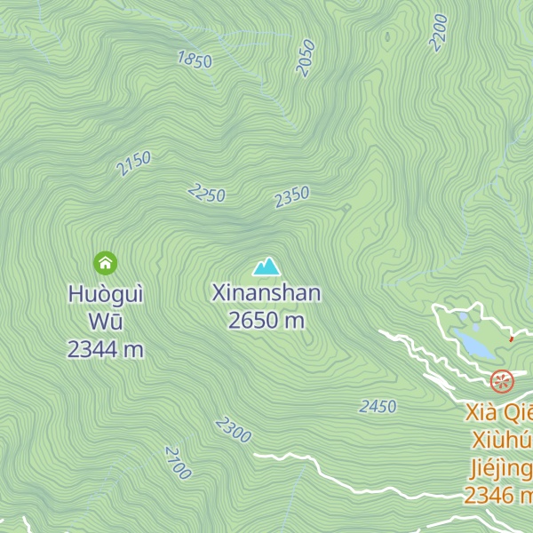 Map of Xinanshan