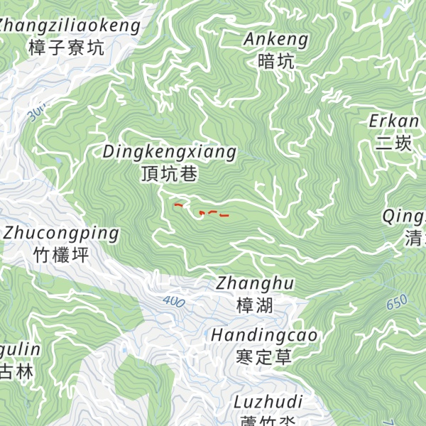Map of Zhongxinshan