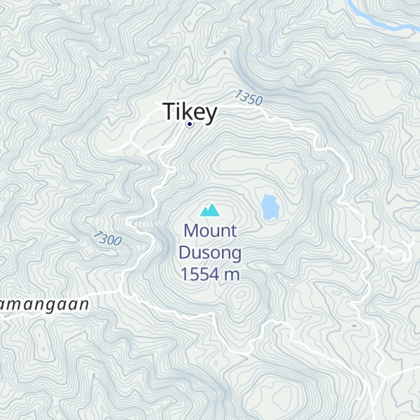Map of Mount Dusong