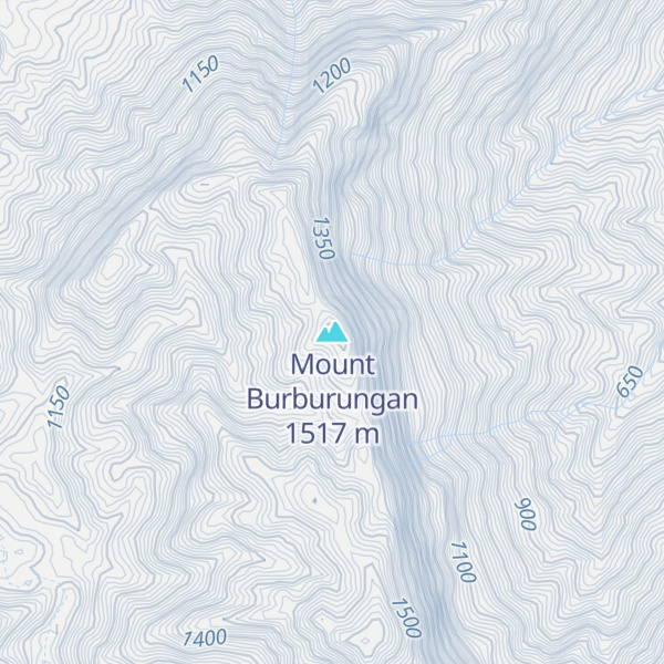 Map of Mount Burburungan