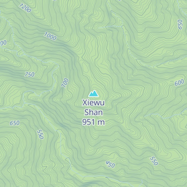 Map of Xiewu Shan