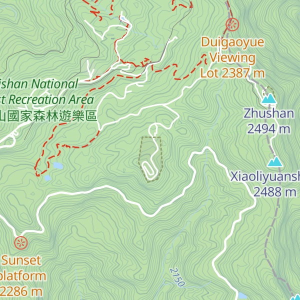 Map of Wansui Shan