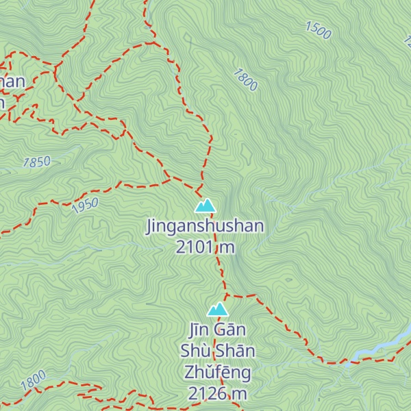 Map of Jinganshushan