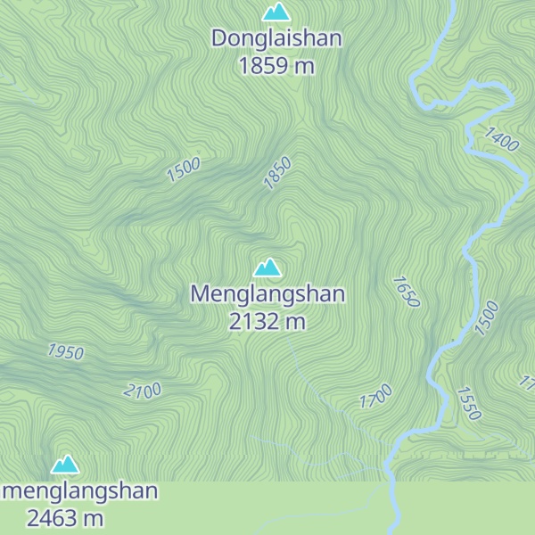 Map of Menglangshan