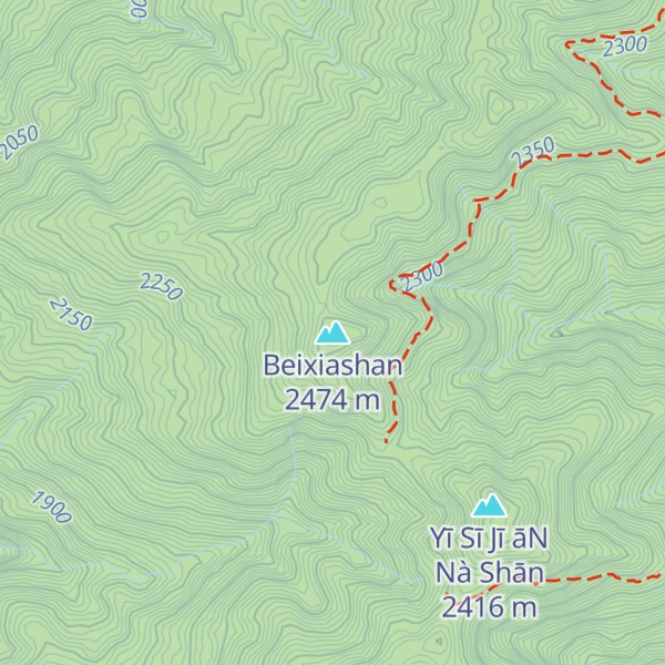 Map of Beixiashan