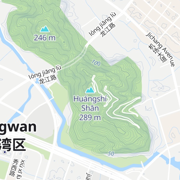 Map of Huángshí Shān