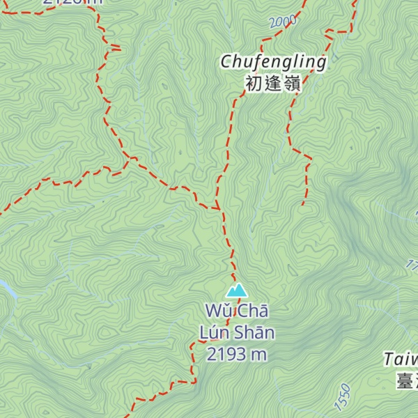 Map of Wǔ Chā Lún Shānxī