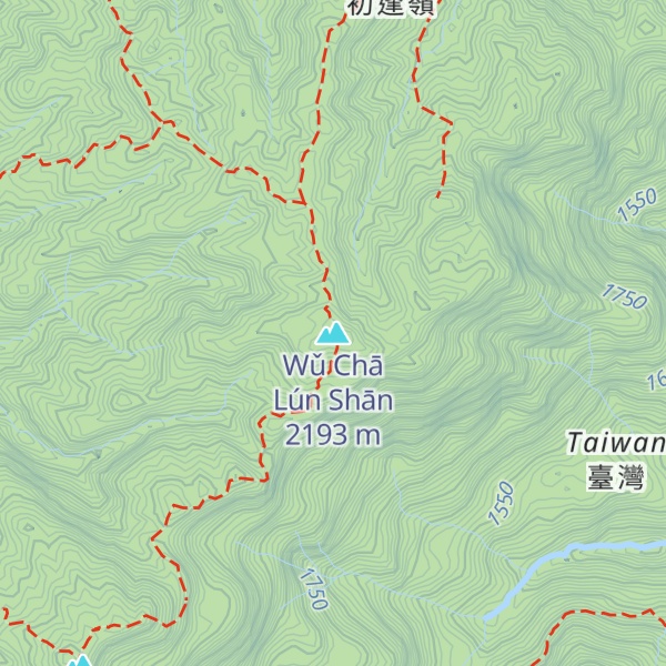Map of Wǔ Chā Lún Shān
