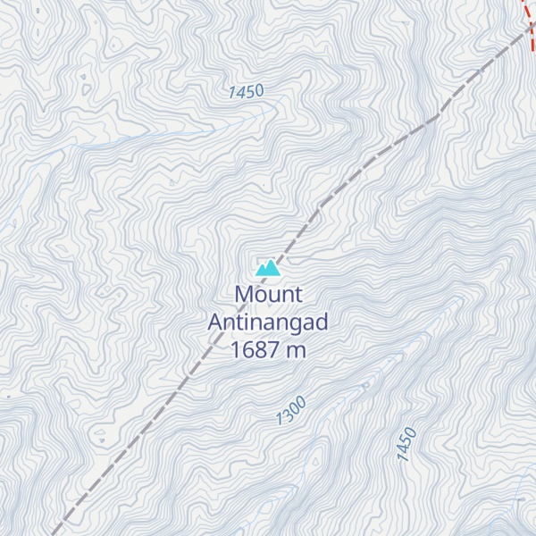 Map of Mount Antinangad