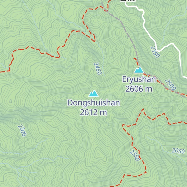 Map of Dongshuishan