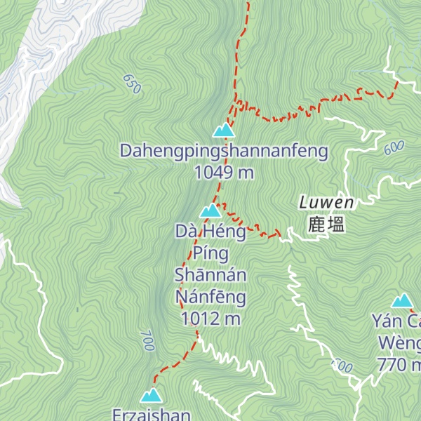 Map of Dà Héng Píng Shānnán Nánfēng