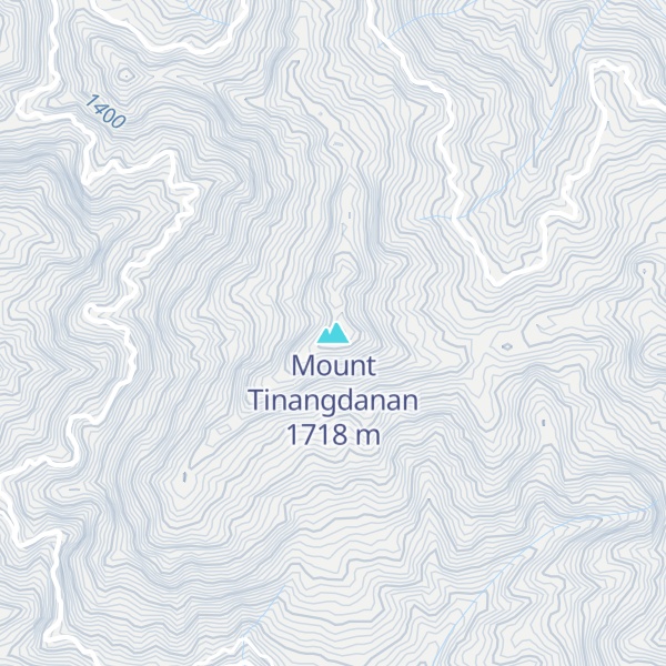 Map of Mount Tinangdanan