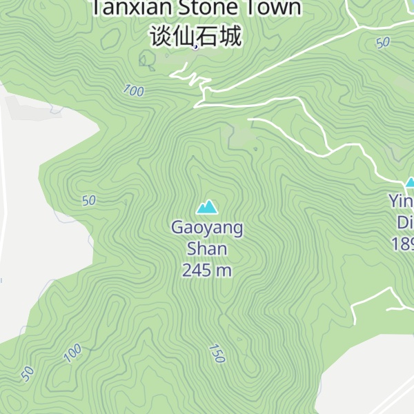 Map of Gaoyang Shan