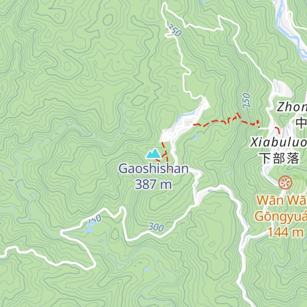 Map of Gaoshishan