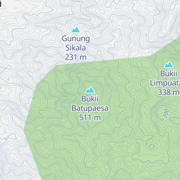 Map of Bukii Batupaesa