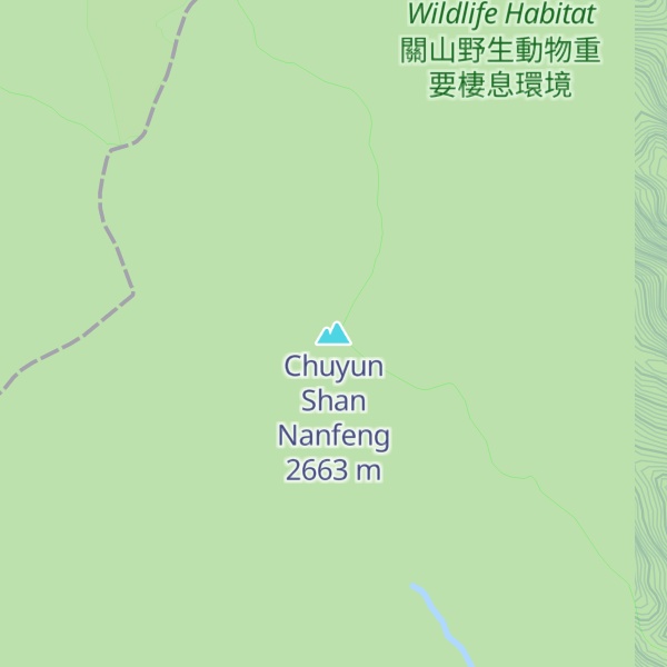 Map of Chuyun Shan Nanfeng