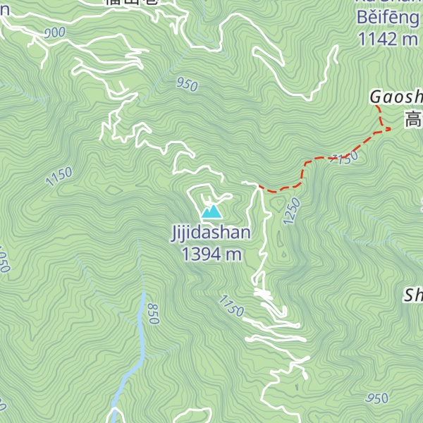 Map of Jijidashan