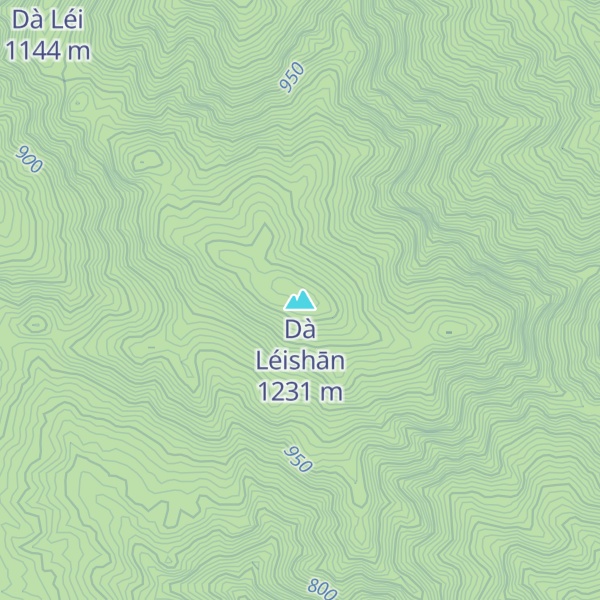 Map of Dà Léishān