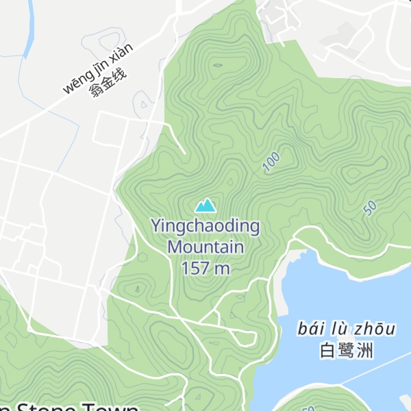 Map of Yingchaoding Mountain