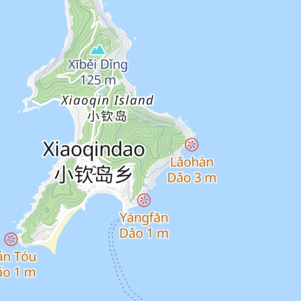 Map of Dōngshān