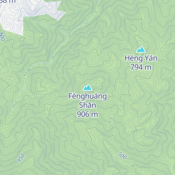 Map of Fènghuáng Shān