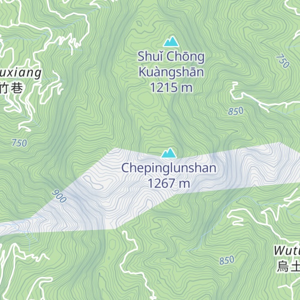 Map of Chepinglunshanxifeng