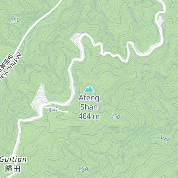 Map of Afeng Shan