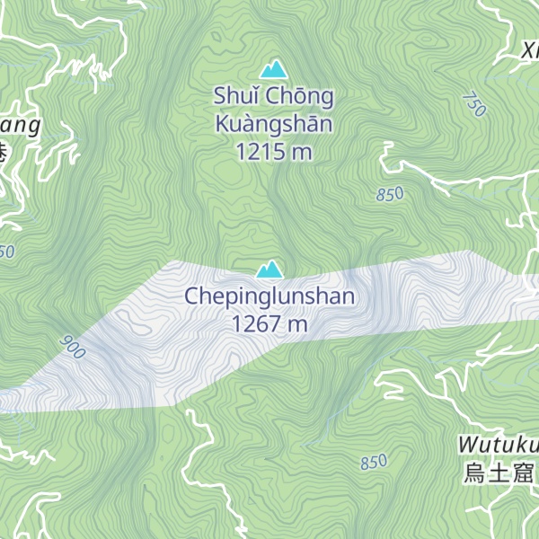 Map of Chepinglunshan