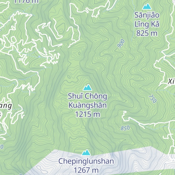 Map of Shuǐ Chōng Kuàngshān