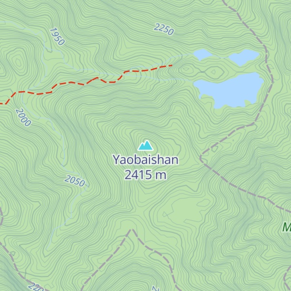 Map of Yaobaishan