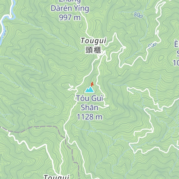 Map of Tóu Guì Shān