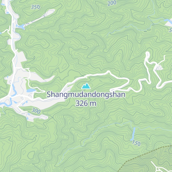 Map of Shangmudandongshan